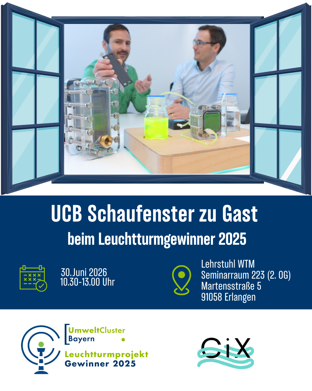 UCB-Schaufenster zu Gast bei Leuchtturmgewinner 2026 CiX GmbH