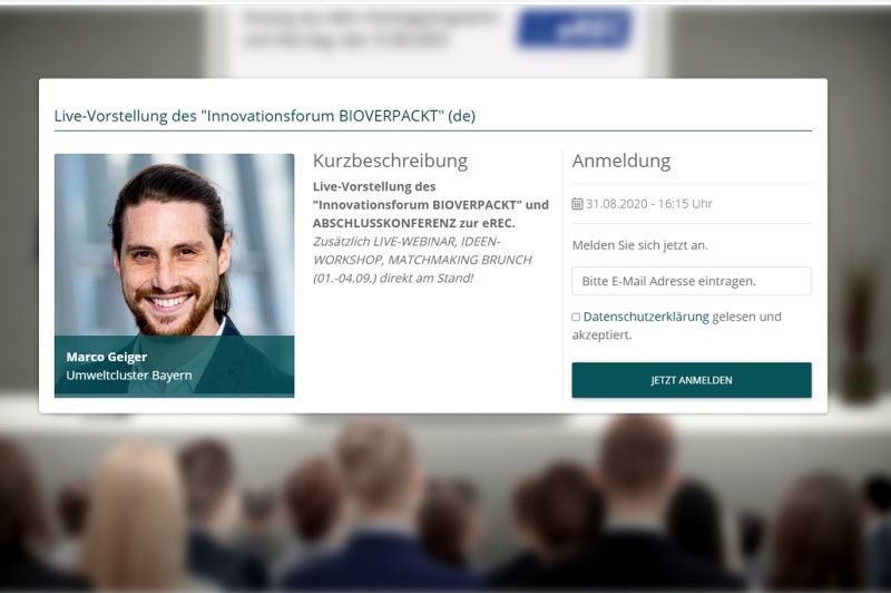 200831 eREC Marco Geiger Innovationsforum BIOVERPACKT