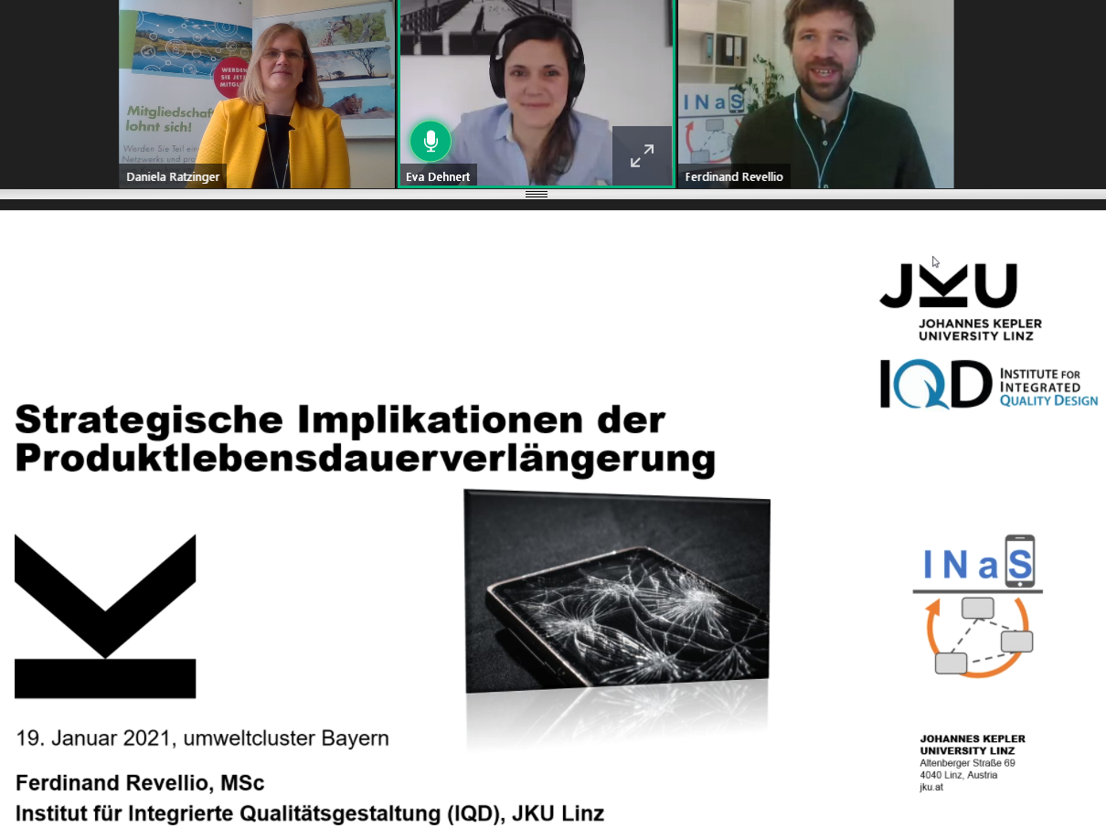 Umweltcluster Bayern Webinarreihe Circular Economy Revellio