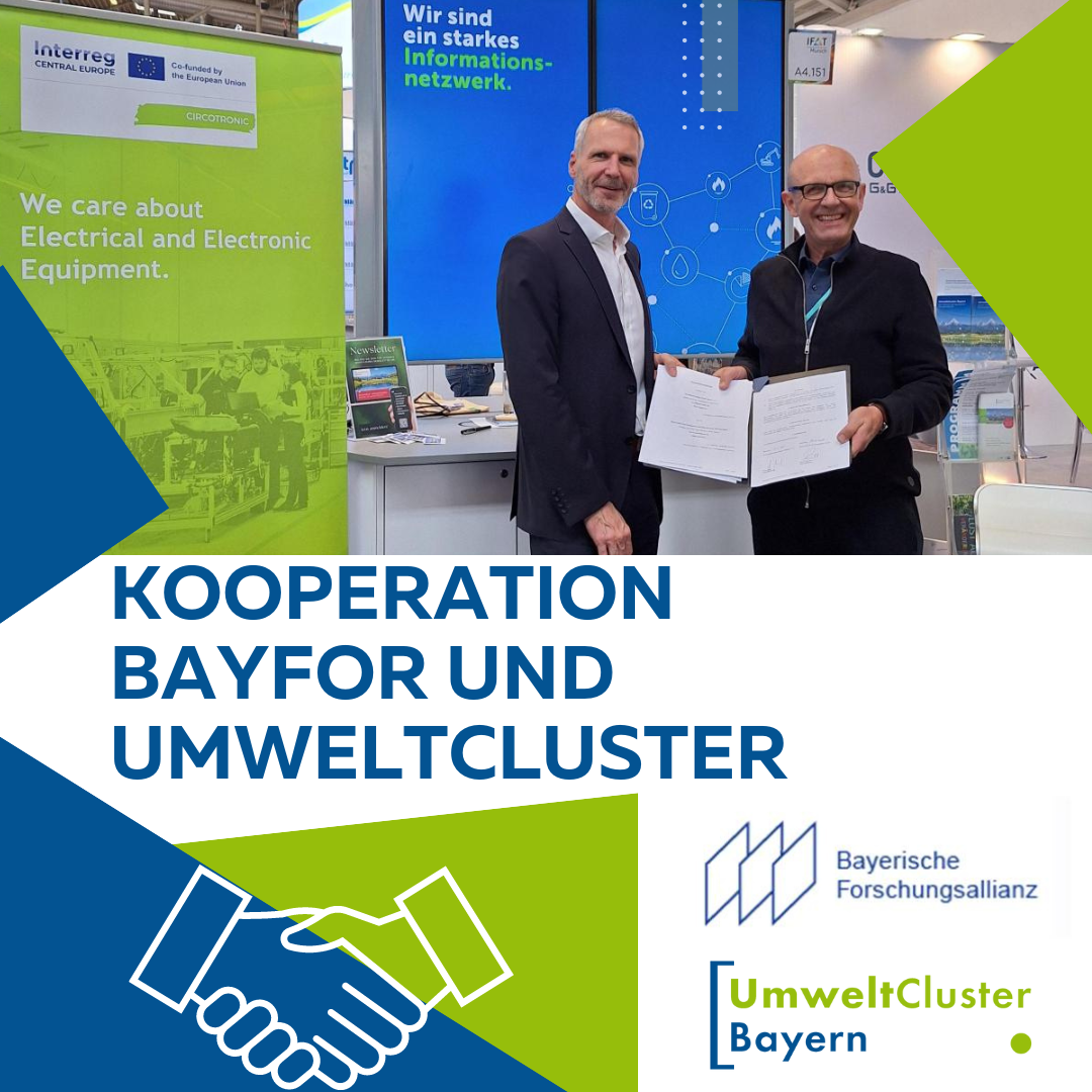 Kooperation BayFor und Umweltcluster