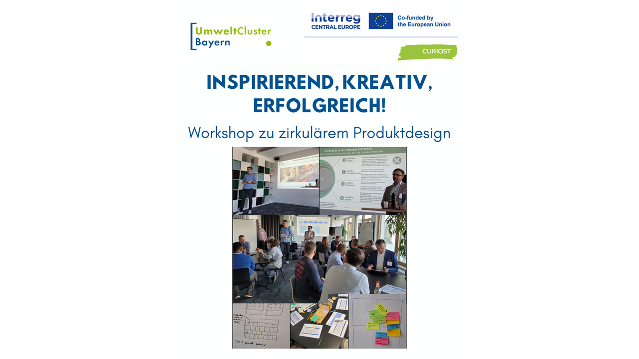 CURIOST-Workshop zu zirkulärem Produktdesign: inspirierend, kreativ, erfolgreich!