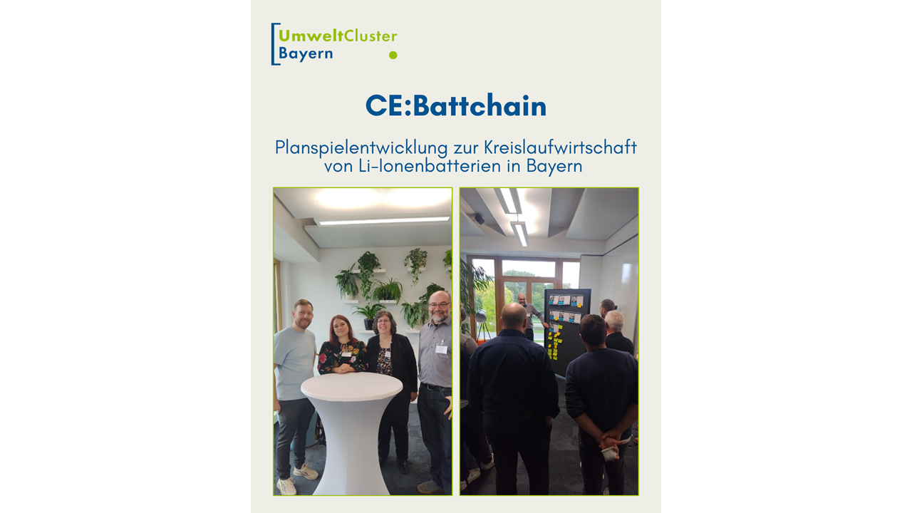 Planspielentwicklung zur Kreislaufwirtschaft von Li-Ionenbatterien in Bayern